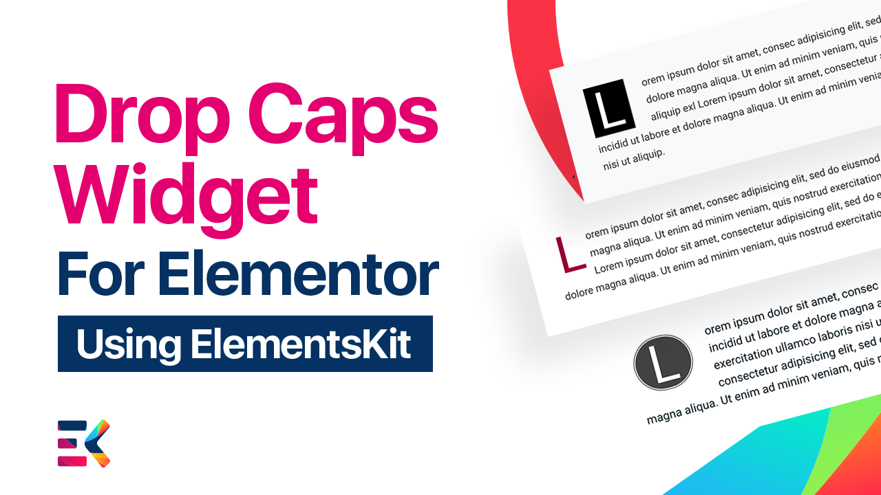 Elementor-Drop-Caps-Widget
