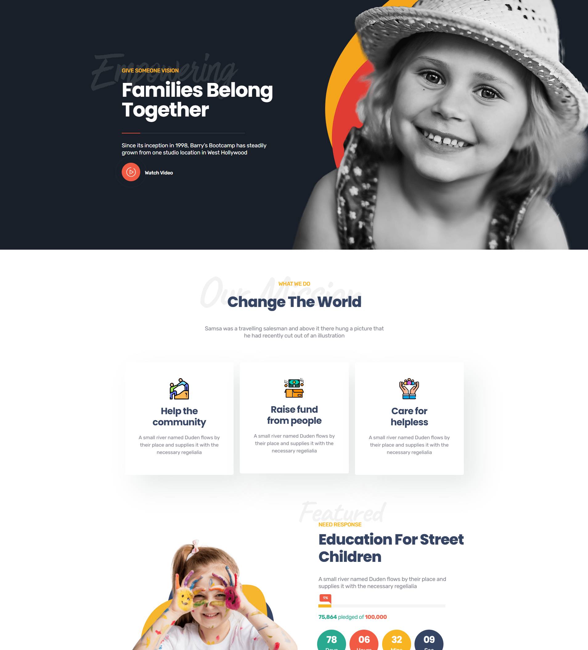 Helpnest & Charity Elementskit Template