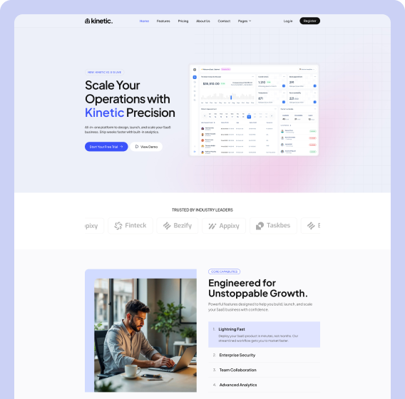 Kinetic SaaS Platform Template