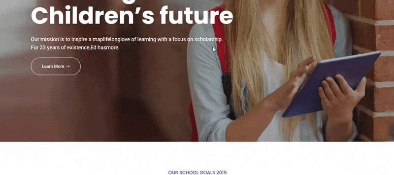 Set sticky scroll up