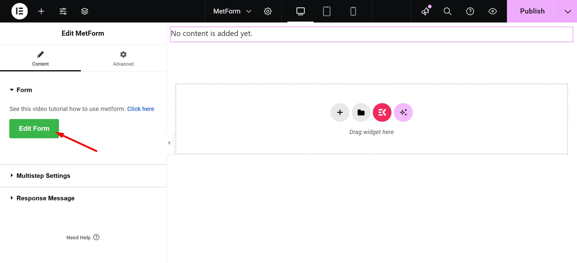 MetFormでフォームを編集する