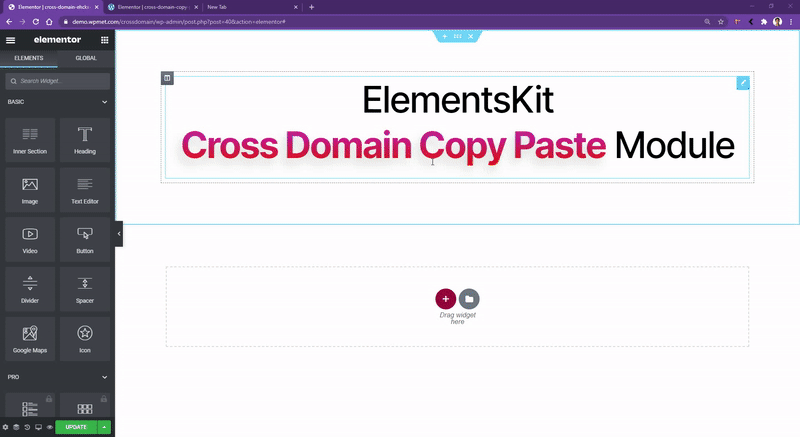 Process of Cross-Domain Copy Paste