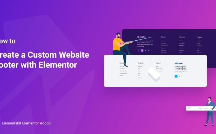 Cómo crear un pie de página de sitio web totalmente personalizado con Elementor
