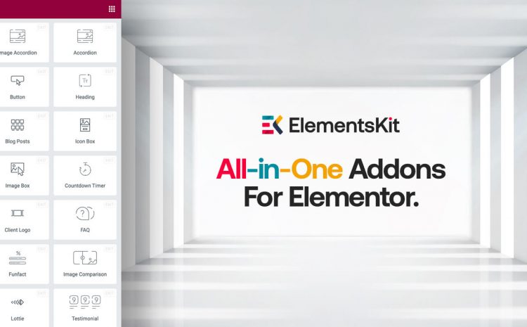 I migliori componenti aggiuntivi per Elementor - ElementsKit di Wpmet