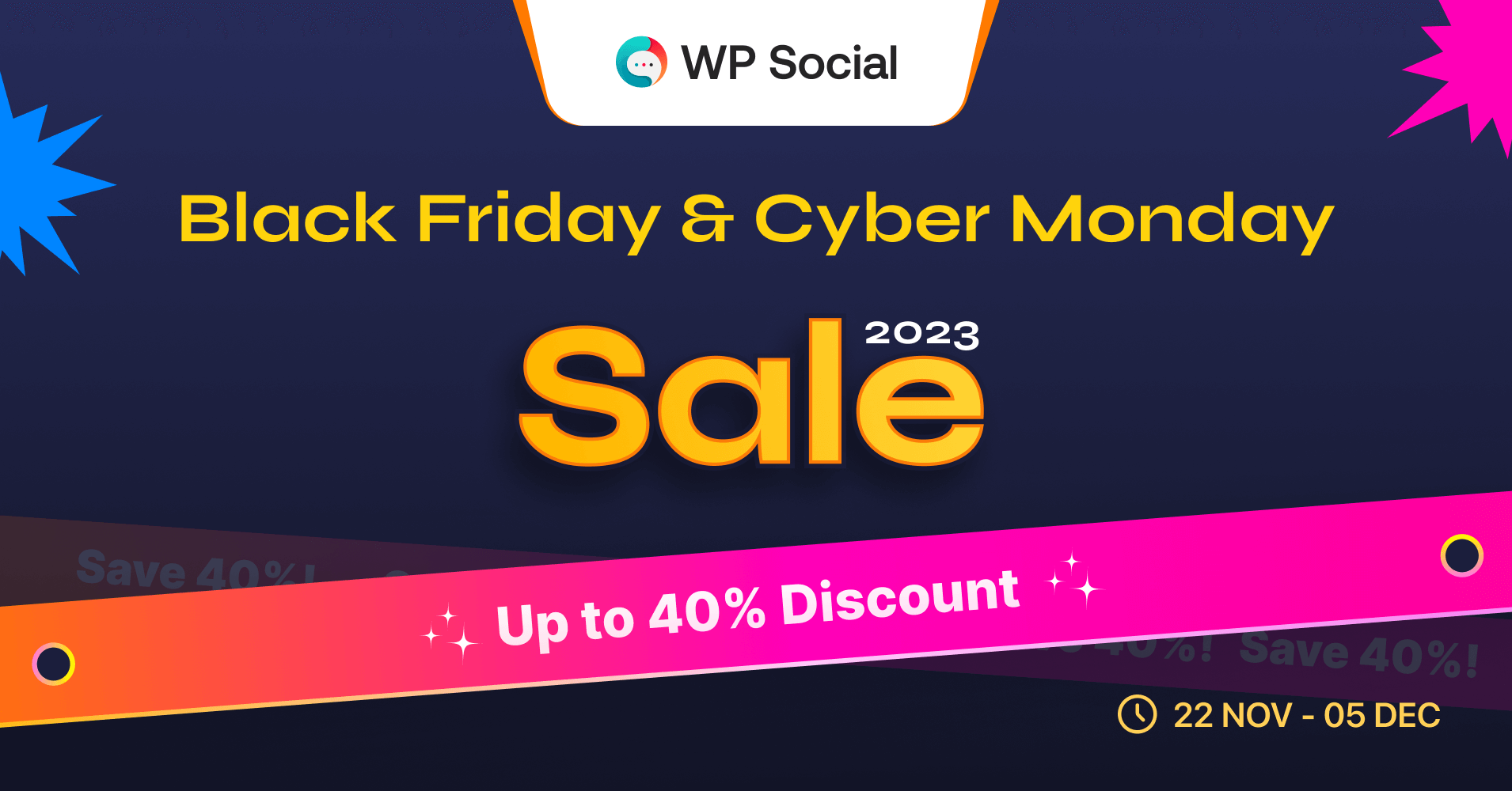 WP Social, Elementor Black Friday deals or discounts