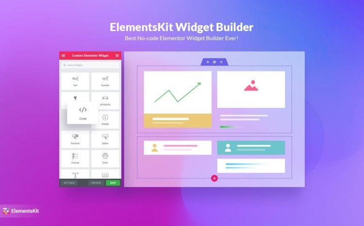 Generador de widgets ElementsKit