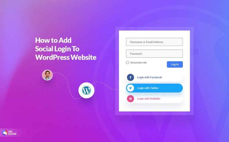 how to add social login to your WordPress website