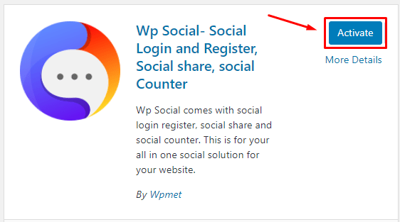 Activate Wp Social