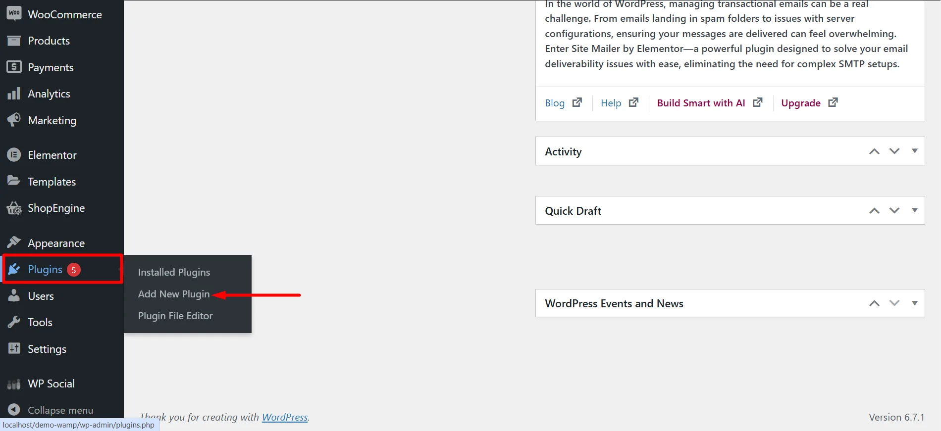 Add New Plugin from your WordPress dashboard