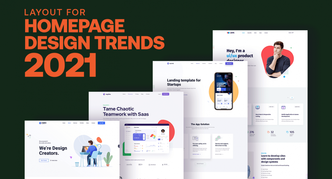Layout for Homepage design trends