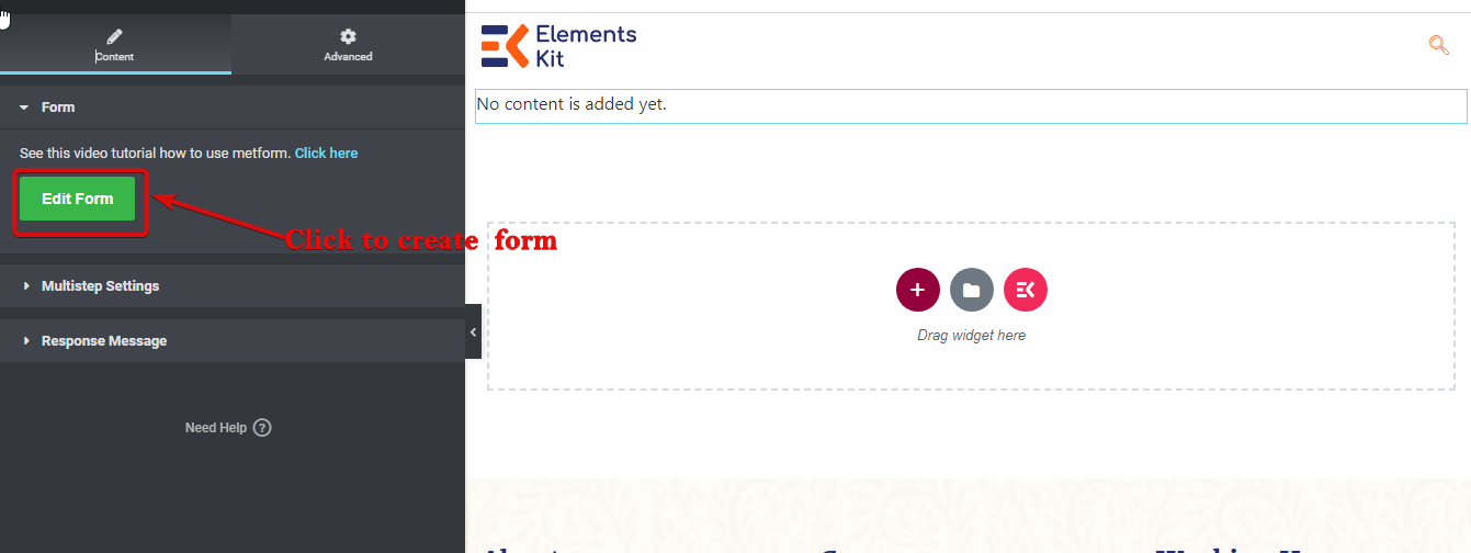 How to create a multi-step from with MetForm