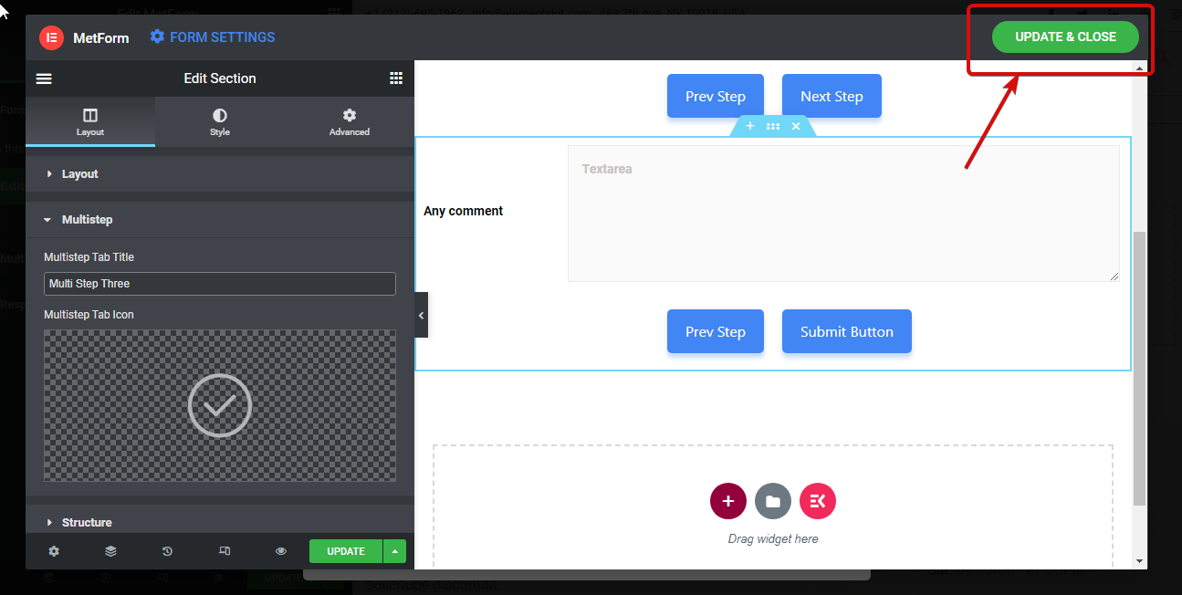 Update the WordPress multi-step form design