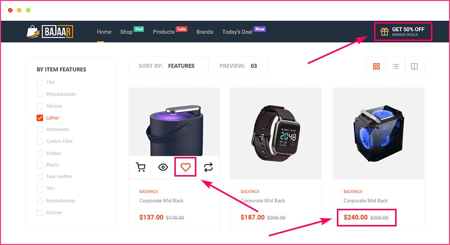 ShopEngine_Enable Wishlist_Products Comparison_Bouchers