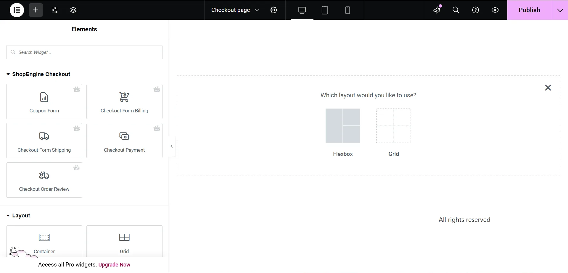 How to create checkout page template with ShopEngine, free WooCommerce checkout page builder
