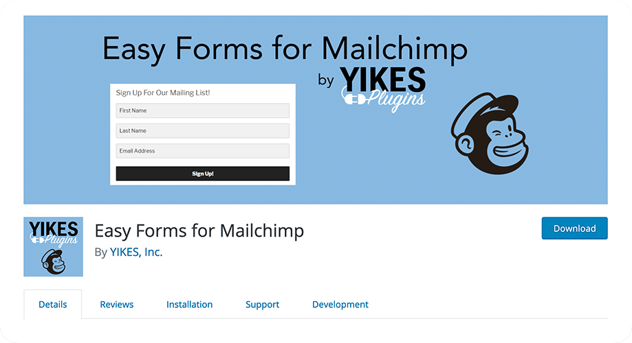 Easy Forms for MailChimp plugin