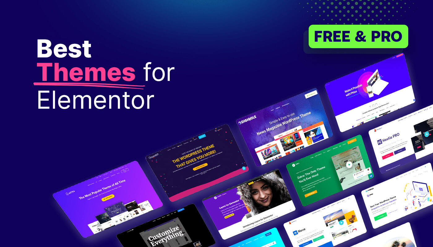 20+ Best Themes for Elementor (Free and Pro)