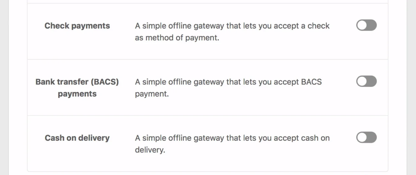 Assistente de configuração WooCommerce, pagamento offline - WooCommerce para WordPress - tutorial WooCommerce