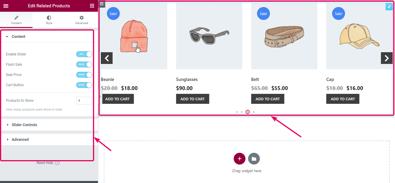 Add and customize WooCommerce related products