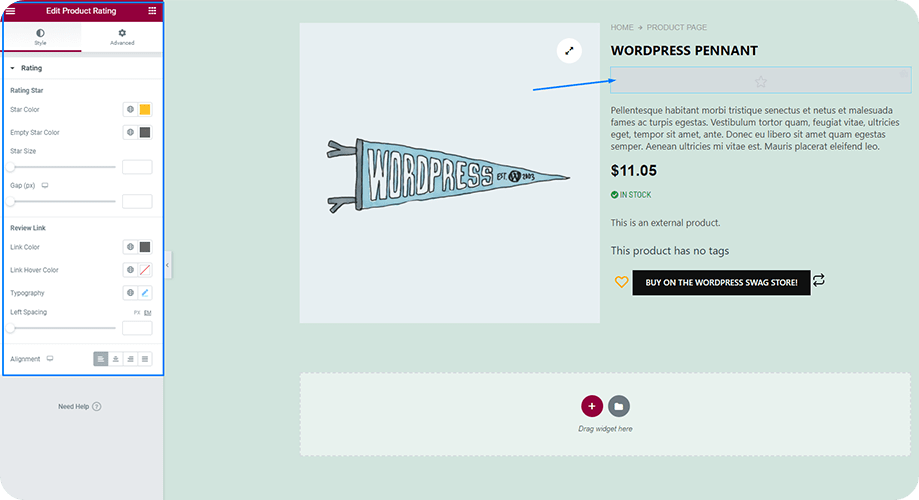 Customize Product Rating to edit WooCommerce product page