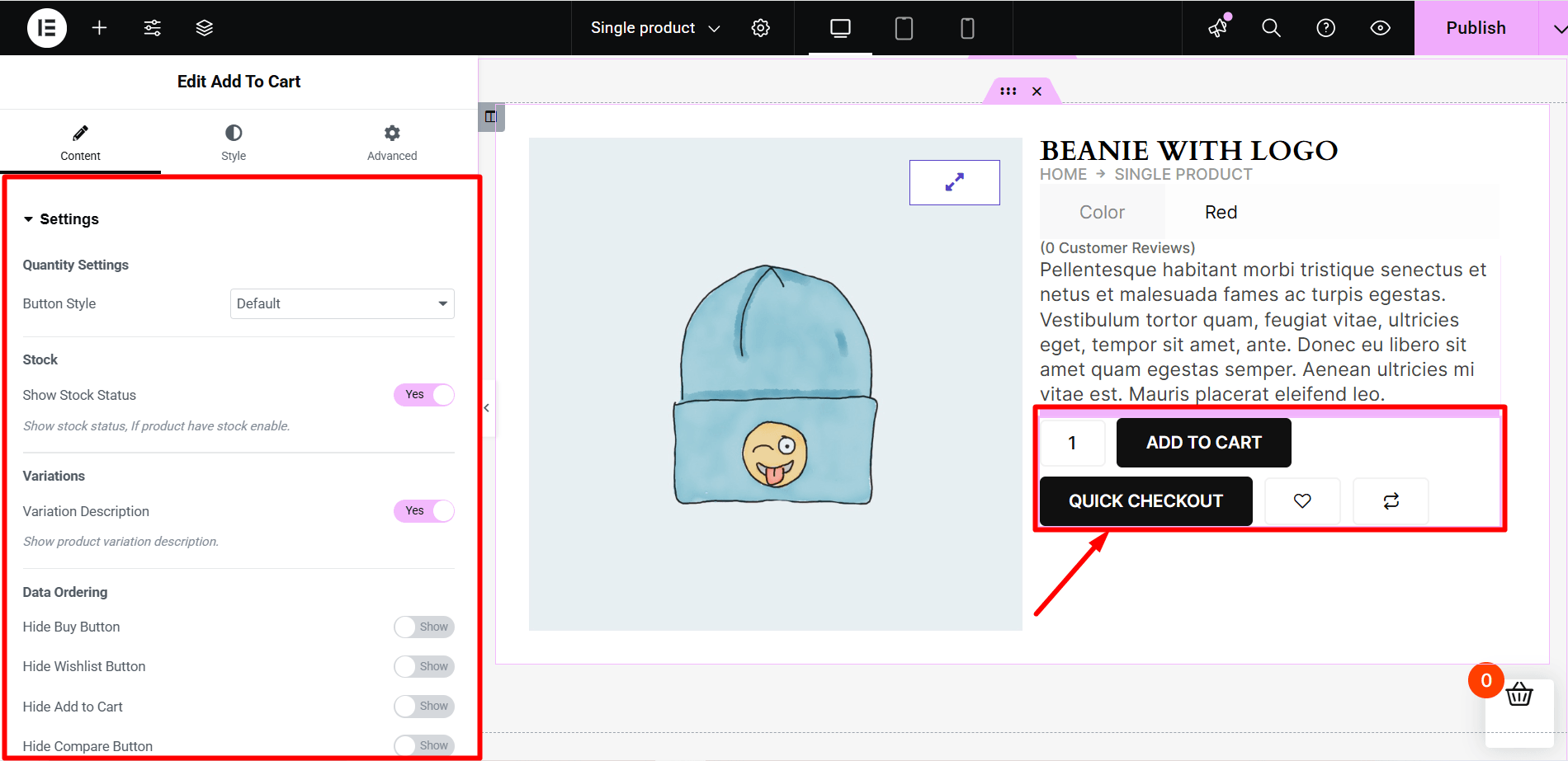 Customize Add to Cart Button