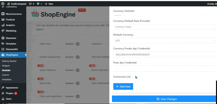 woocommerce currency switcher add currency