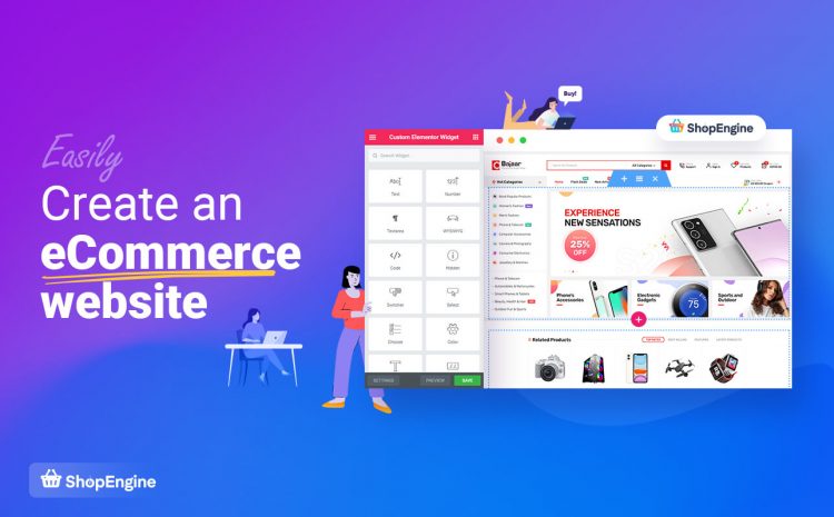 Create eCommerce website using ShopEngine
