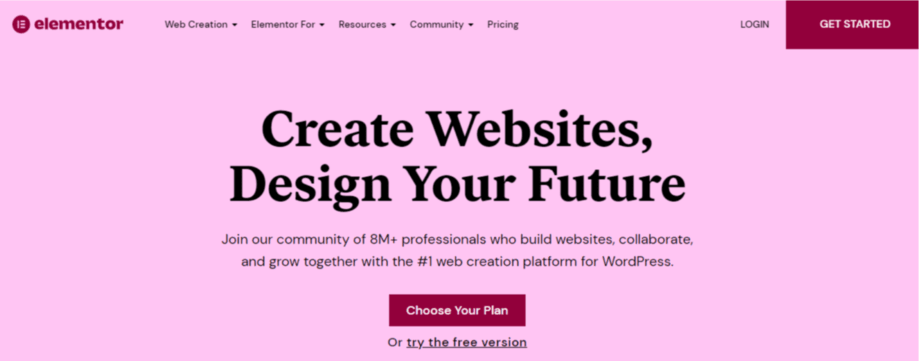 Install Elementor, the website builder to create a multilingual site