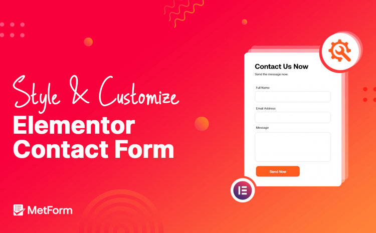 style and customize elementor contact form