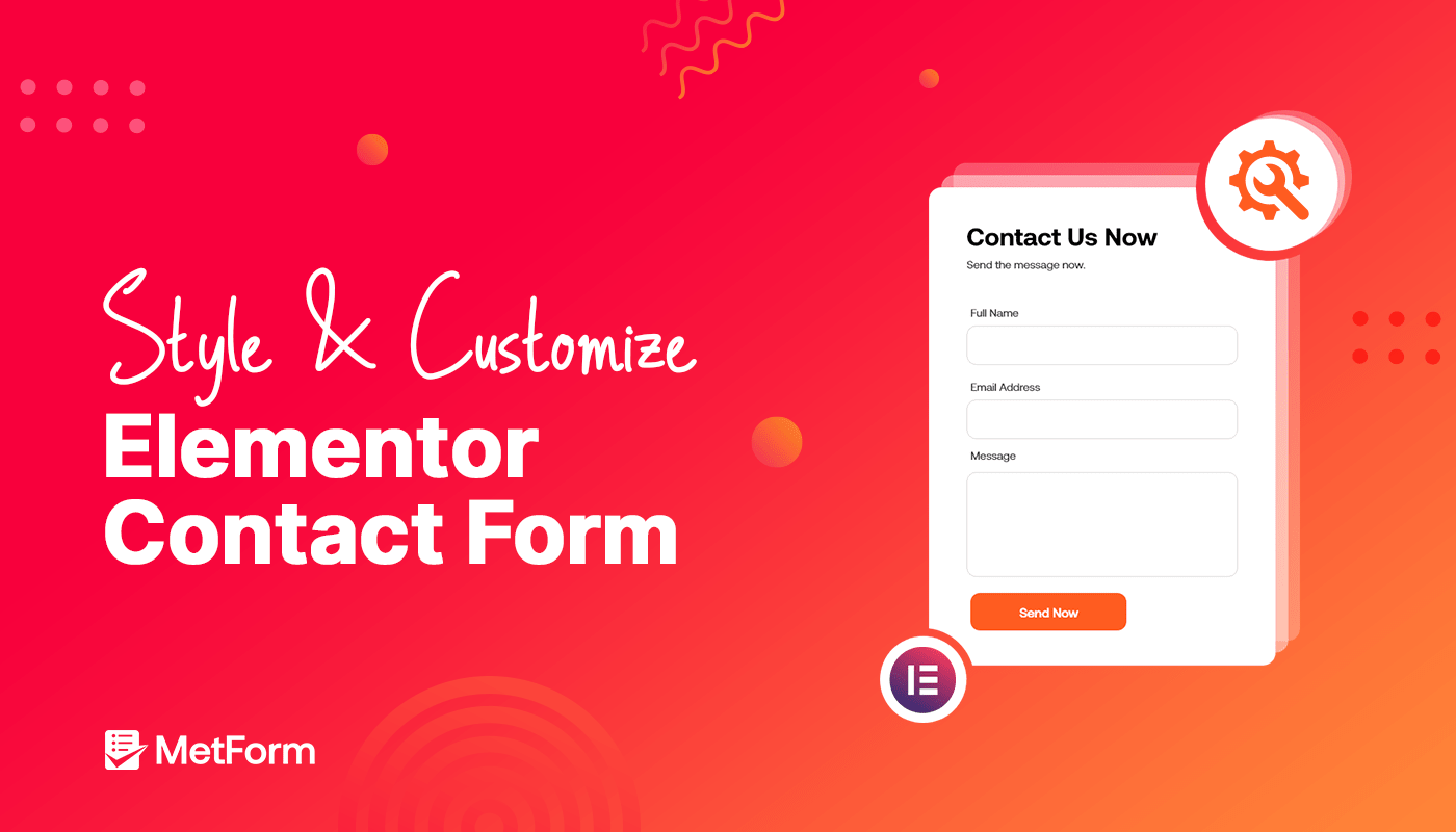 style and customize elementor contact form