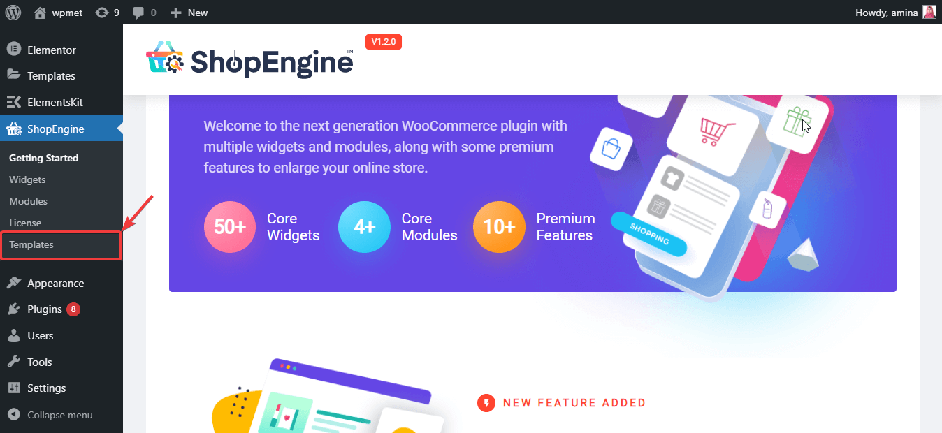 Create eCommerce site using ShopEngine