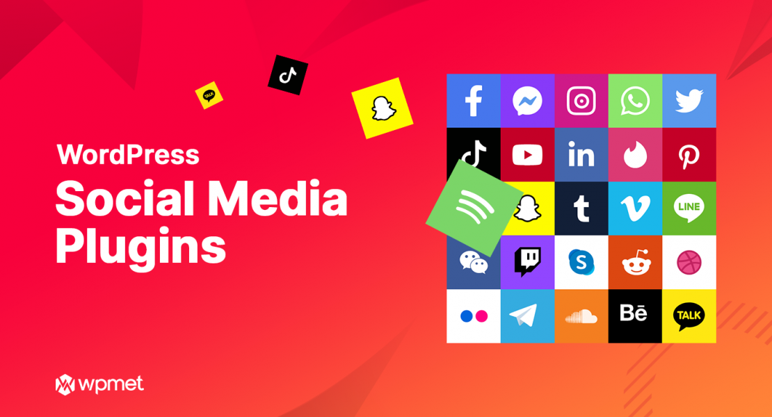 Top 10 WordPress Social Media Plugins Banner