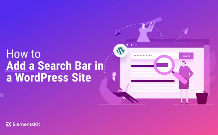 Come aggiungere una barra di ricerca nel banner del sito WordPress