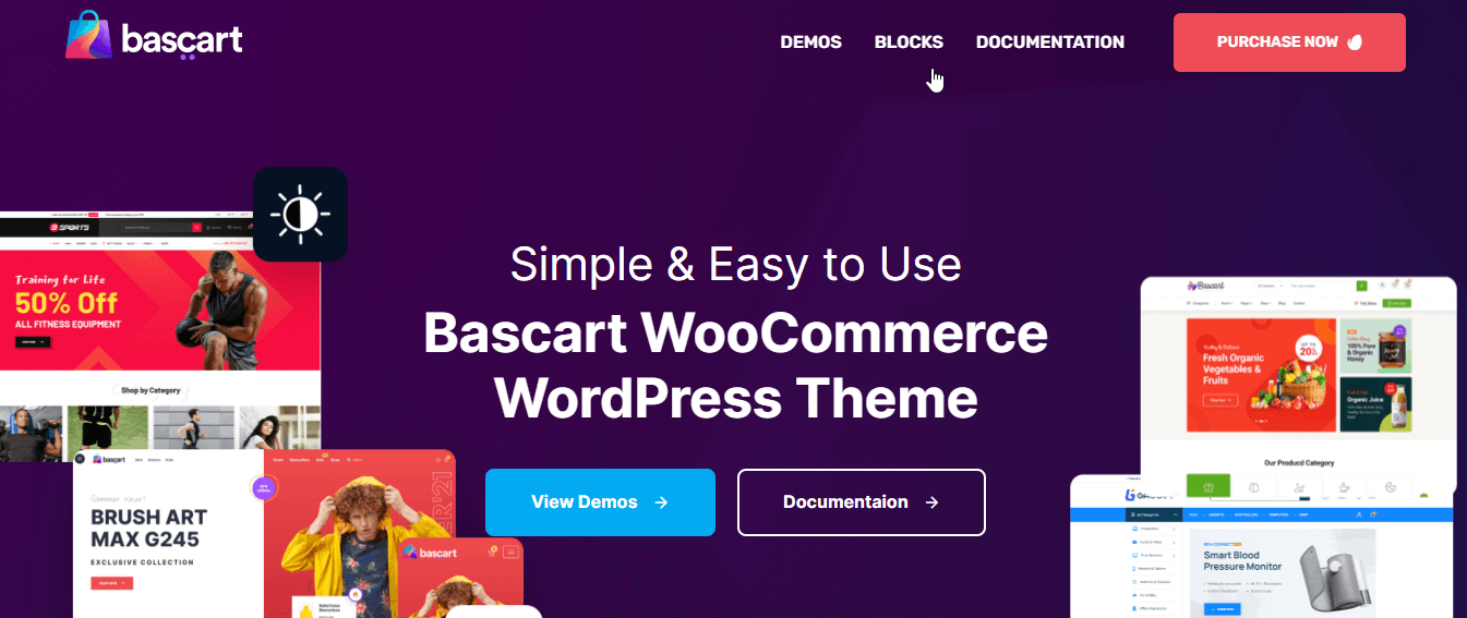 Bascart best WooCommerce WordPress theme for Elementor