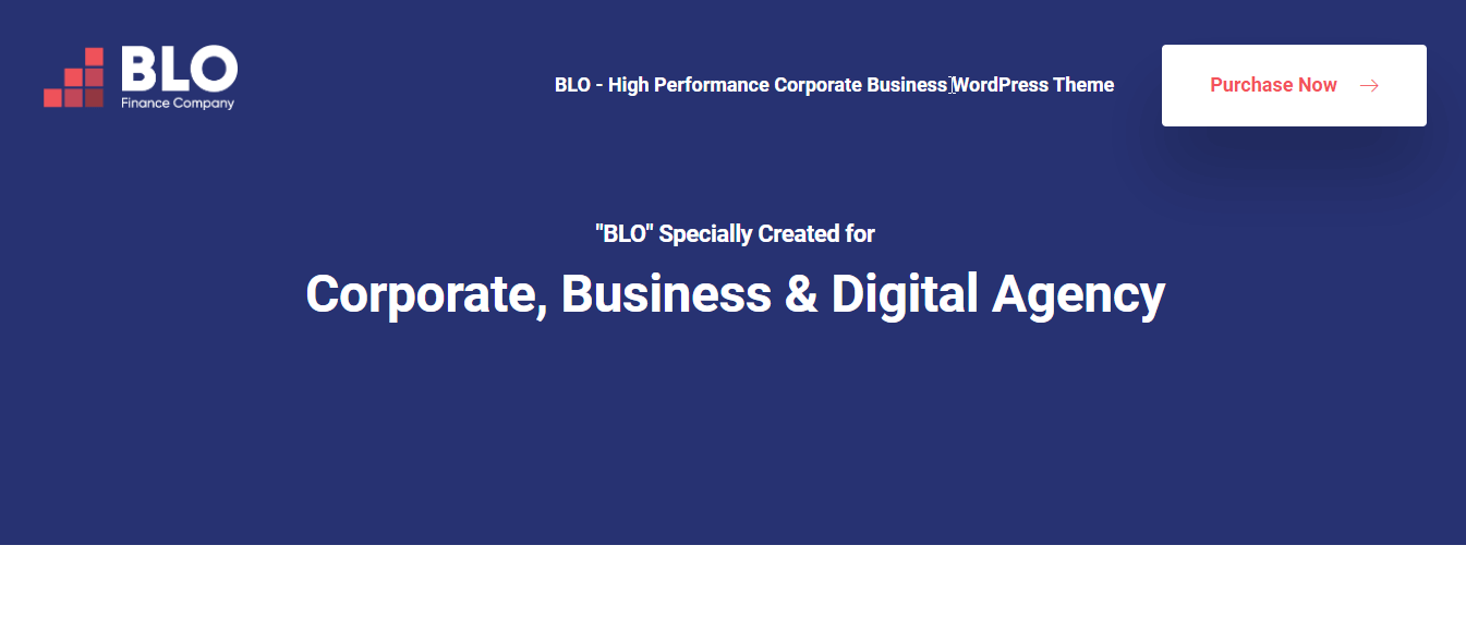 BLO corporate WordPress theme