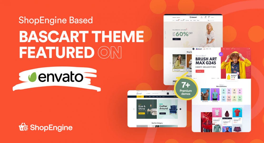 ShopEngine based theme Bascart featured on Envato