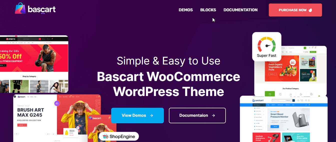 Bascart ShopEngine compatible theme