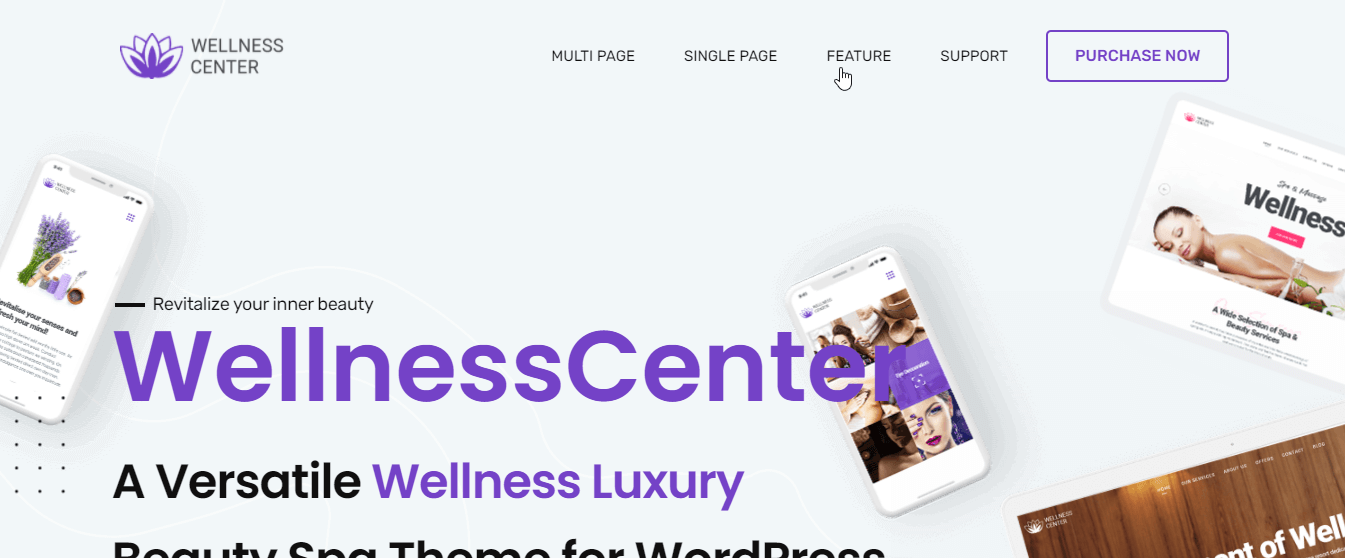 WellnessCenter theme for Elementor