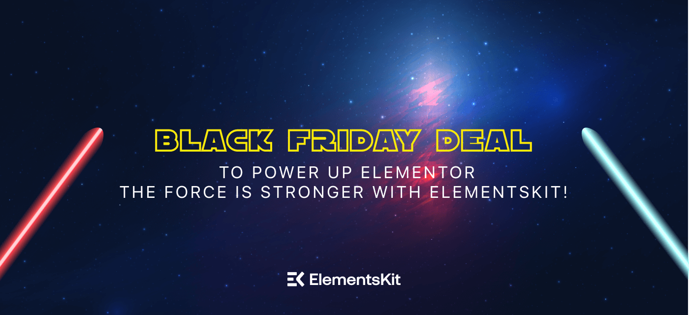 ElementsKit Black friday deal with Elementor