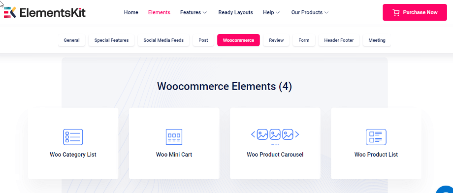 WooCommerce Widget by ElementsKit