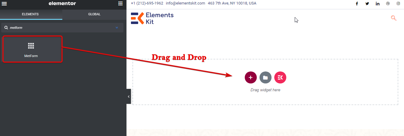 Drag and Drop MetForm