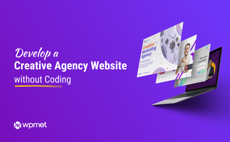 Develop a creative agency website without coding- Featured Image