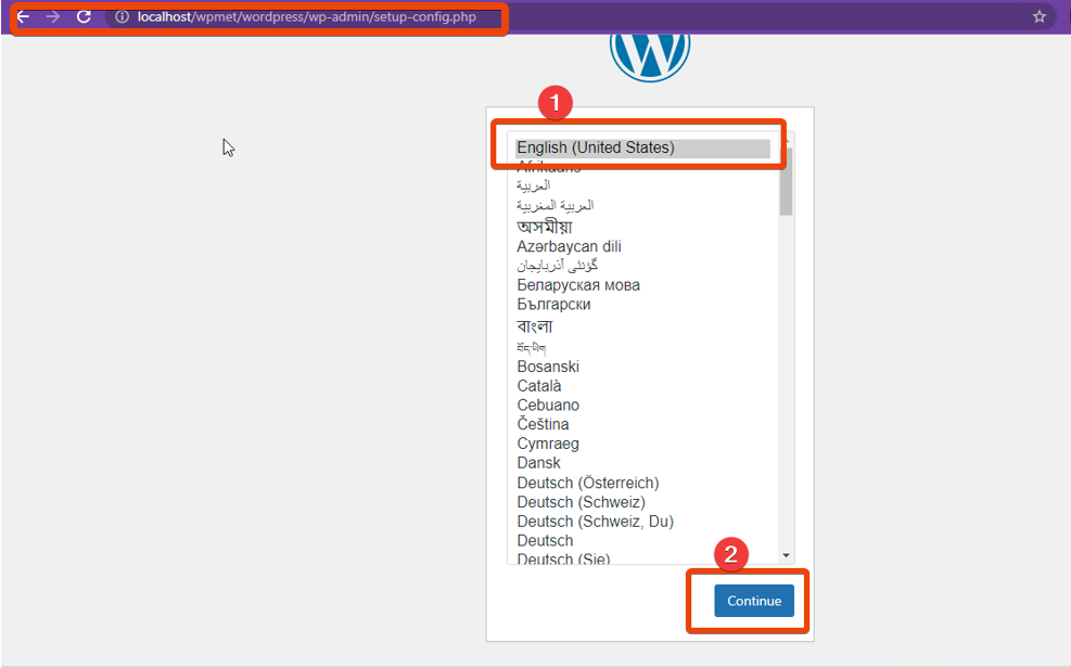 install wordpress on localhost