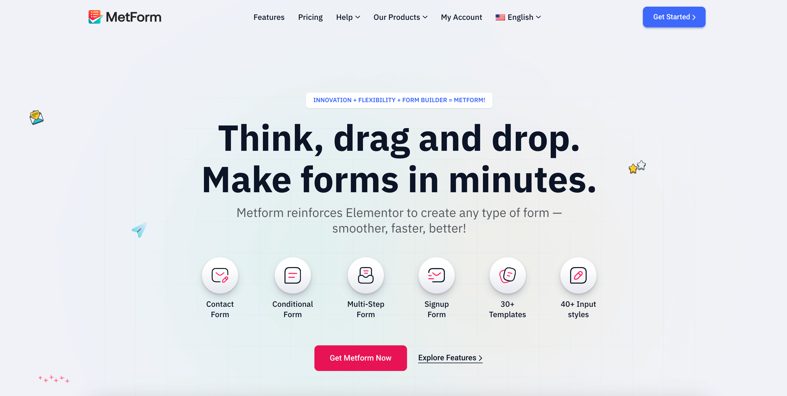 MetForm, the best drag-and-drop form builder