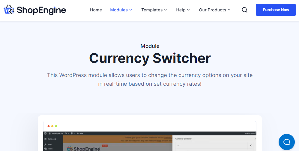 ShopEngine Currency Switcher Module