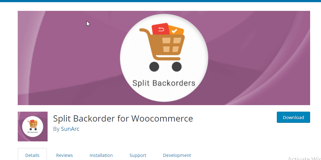 Split Backorder for Woocommerce