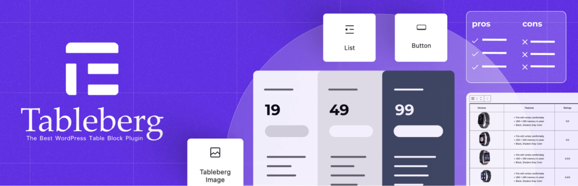 Tableberg, a WordPress table block plugin