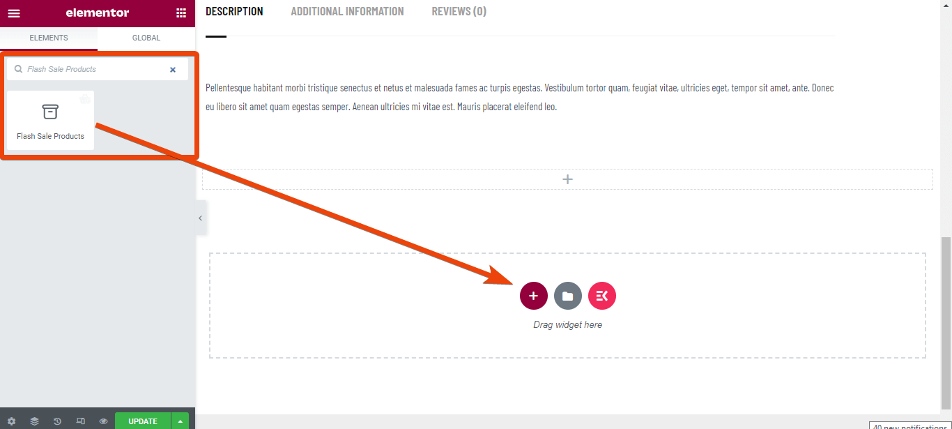 플래시 세일 제품을 추가하는 방법