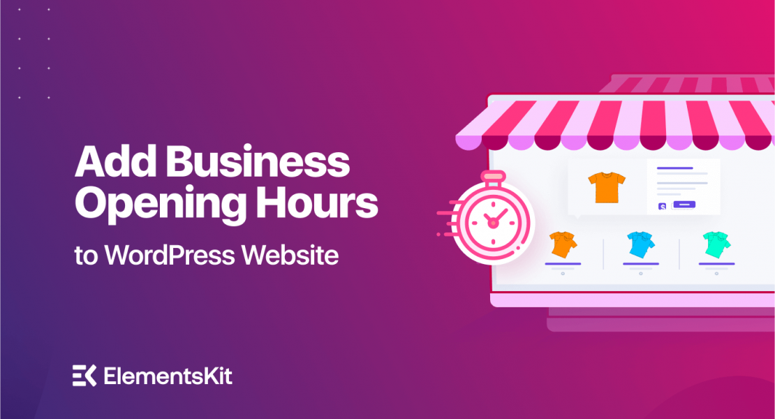 How to add opening hours with ElementsKit