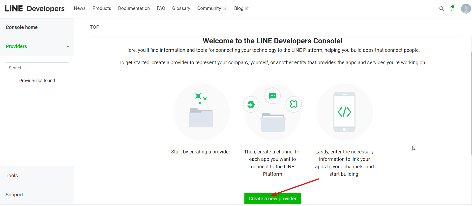 nuovo provider per l'integrazione delle app Line con WordPress