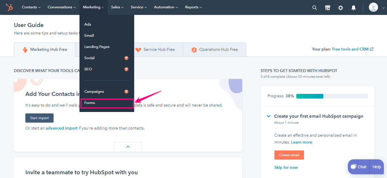 MetForm integration with HubSpot